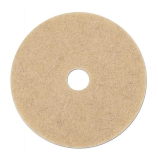 Overtime 17 in. dia Ultra High-Speed Natural Hair Extra Floor Pads - Tan OV3762231 - main